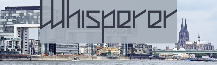 Whisperer Font examples