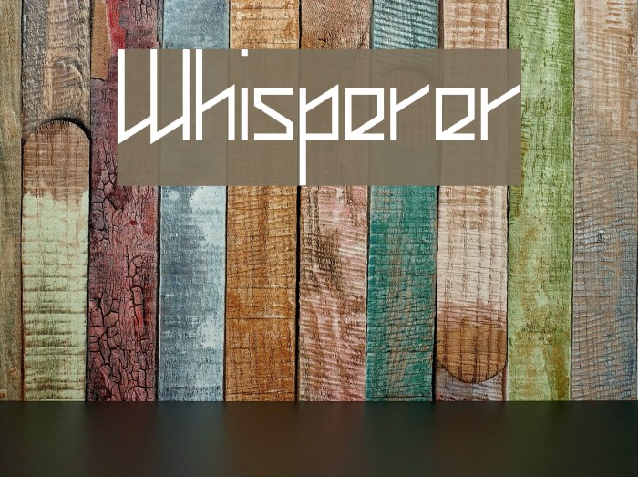 Whisperer Font examples