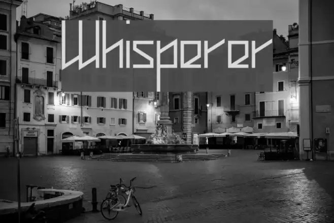 Whisperer Font examples
