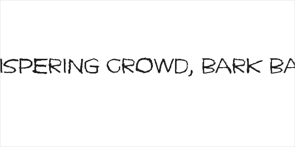 Whispering crowd, bark bark Logo