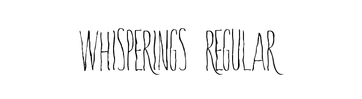 Whisperings-Regular  Descarca Fonturi Gratis