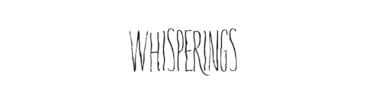 Whisperings  font caratteri gratis