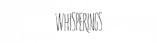 Whisperings  Frei Schriftart Herunterladen