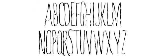 Whisperings Schriftart Groß