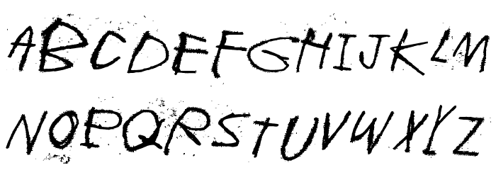 Whispers in the dark Font LOWERCASE