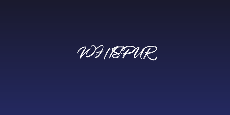 Whispur Social Header