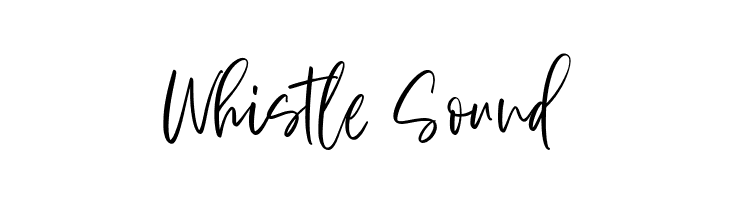 Whistle Sound  フリーフォントのダウンロード