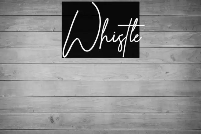Whistle Font examples
