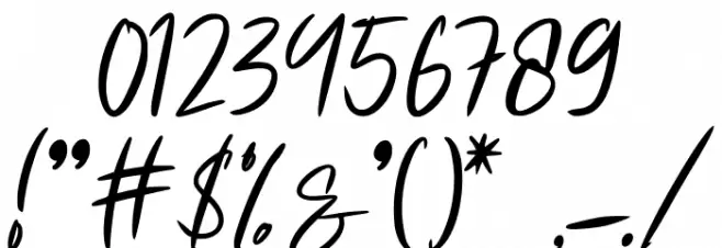 Whistler Font OTHER CHARS