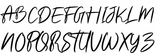 Whistler Font UPPERCASE