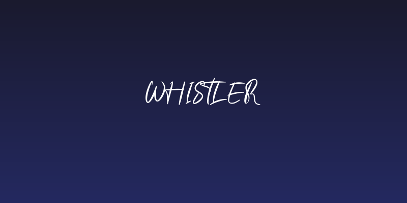 Whistler Social Header