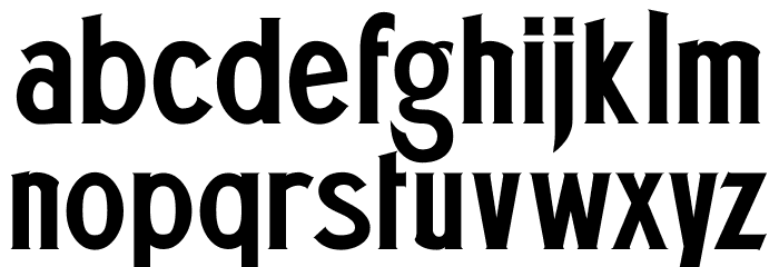 WhitbyBrewers Font LOWERCASE