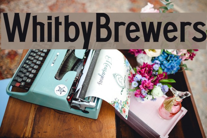 WhitbyBrewers Font examples