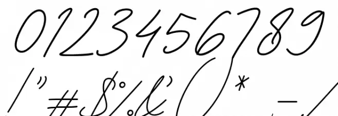 White Angelica Font OTHER CHARS