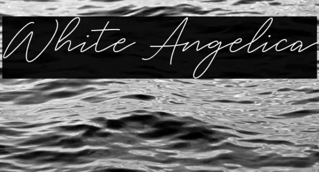 White Angelica Font examples