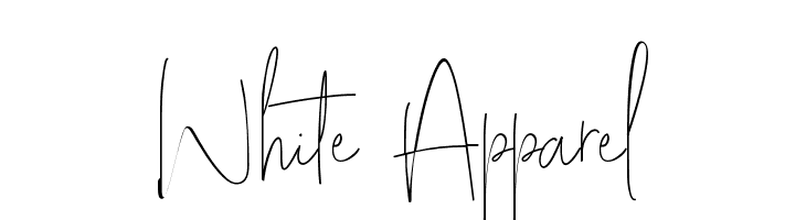 White Apparel  font caratteri gratis