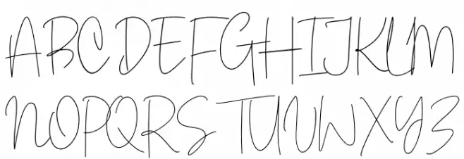 White Apparel Font Litere mari