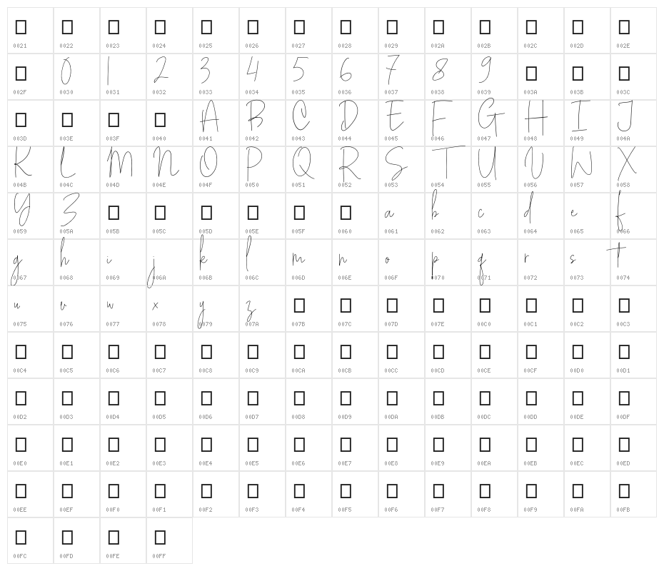 White Apparel Character Map