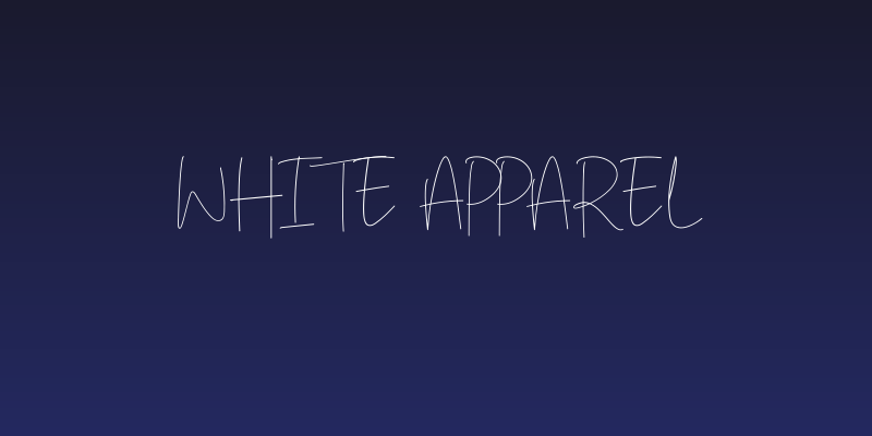 White Apparel Social Header