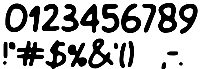 White Apple Font OTHER CHARS