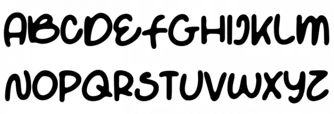 White Apple Font LOWERCASE