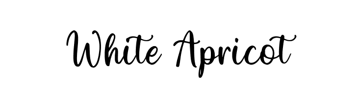 White Apricot  font caratteri gratis