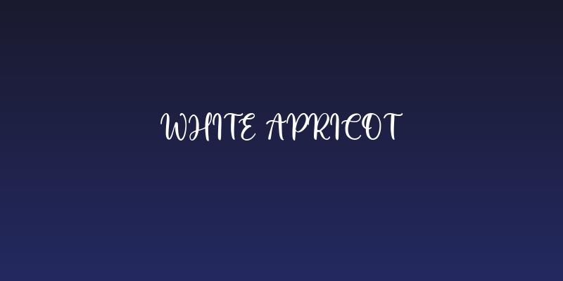 White Apricot Social Header