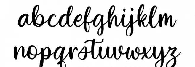 White Apricot フォント 小文字