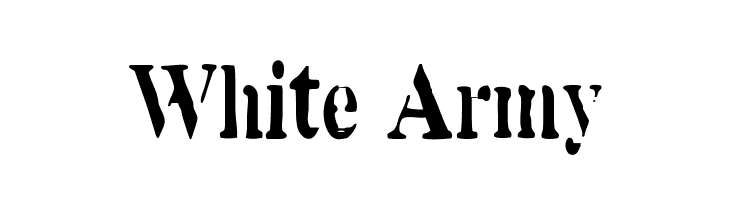 White Army Font