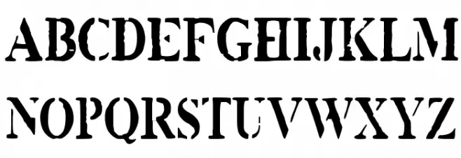 White Army Font Litere mari