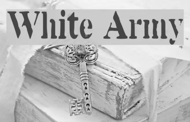 White Army Font examples