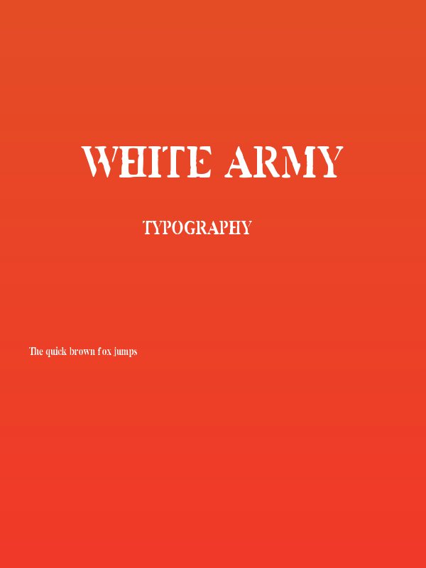 White Army Poster