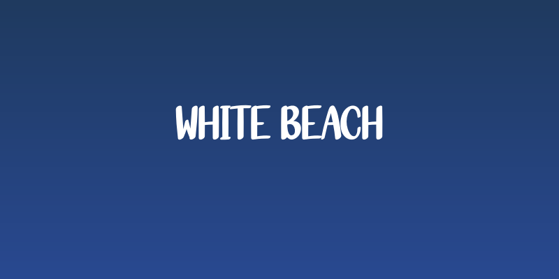 White Beach Social Header