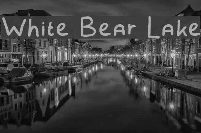 White Bear Lake Font examples