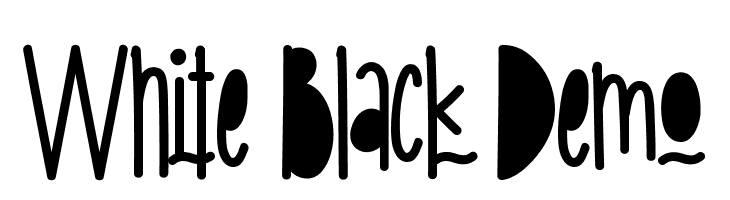 White Black Demo  Descarca Fonturi Gratis
