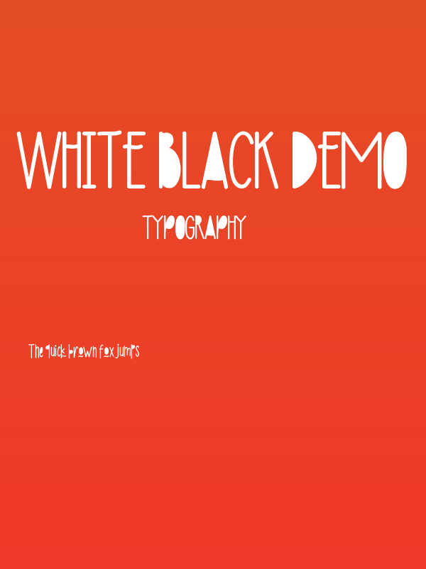 White Black Demo Poster