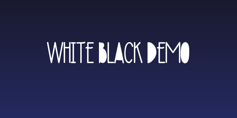 White Black Demo Social Header