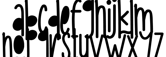 White Black Demo Font LOWERCASE