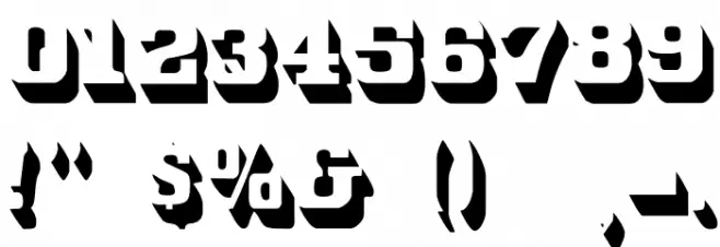 White Bold Font OTHER CHARS