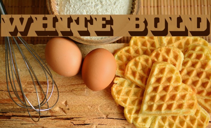 White Bold Font examples