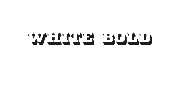 White Bold Logo