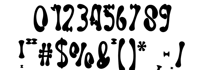 White Bones Font OTHER CHARS