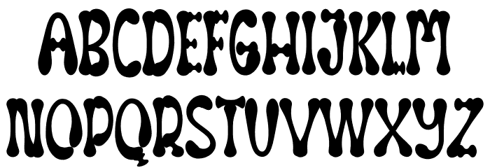 White Bones Font LOWERCASE