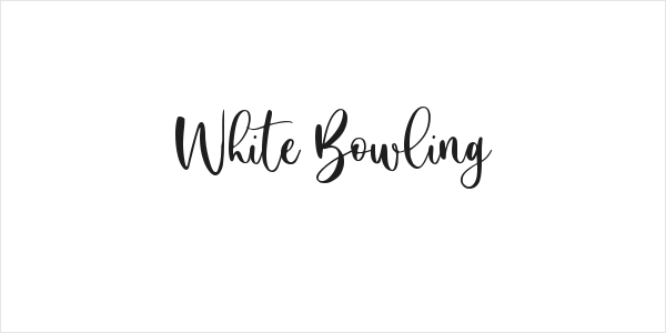 White Bowling Logo