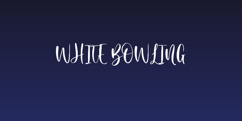 White Bowling Social Header