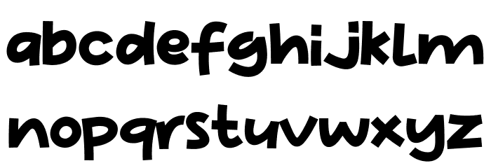 White Bread Font LOWERCASE