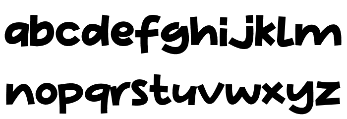 White Bread Font LOWERCASE