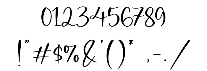 White Butter Font OTHER CHARS