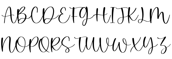 White Butter Font UPPERCASE