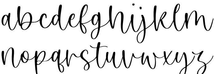 White Butter Font LOWERCASE